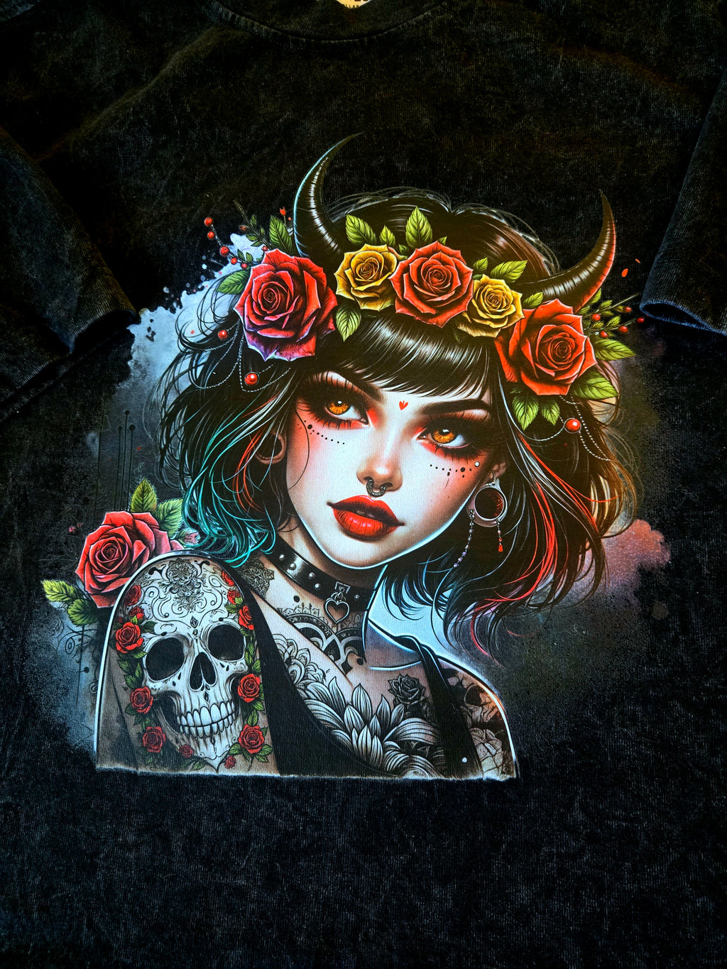 Thorned Rose Demon Girl Tee