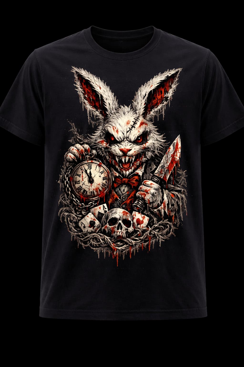 Dark Wonderland Rabbit Tee