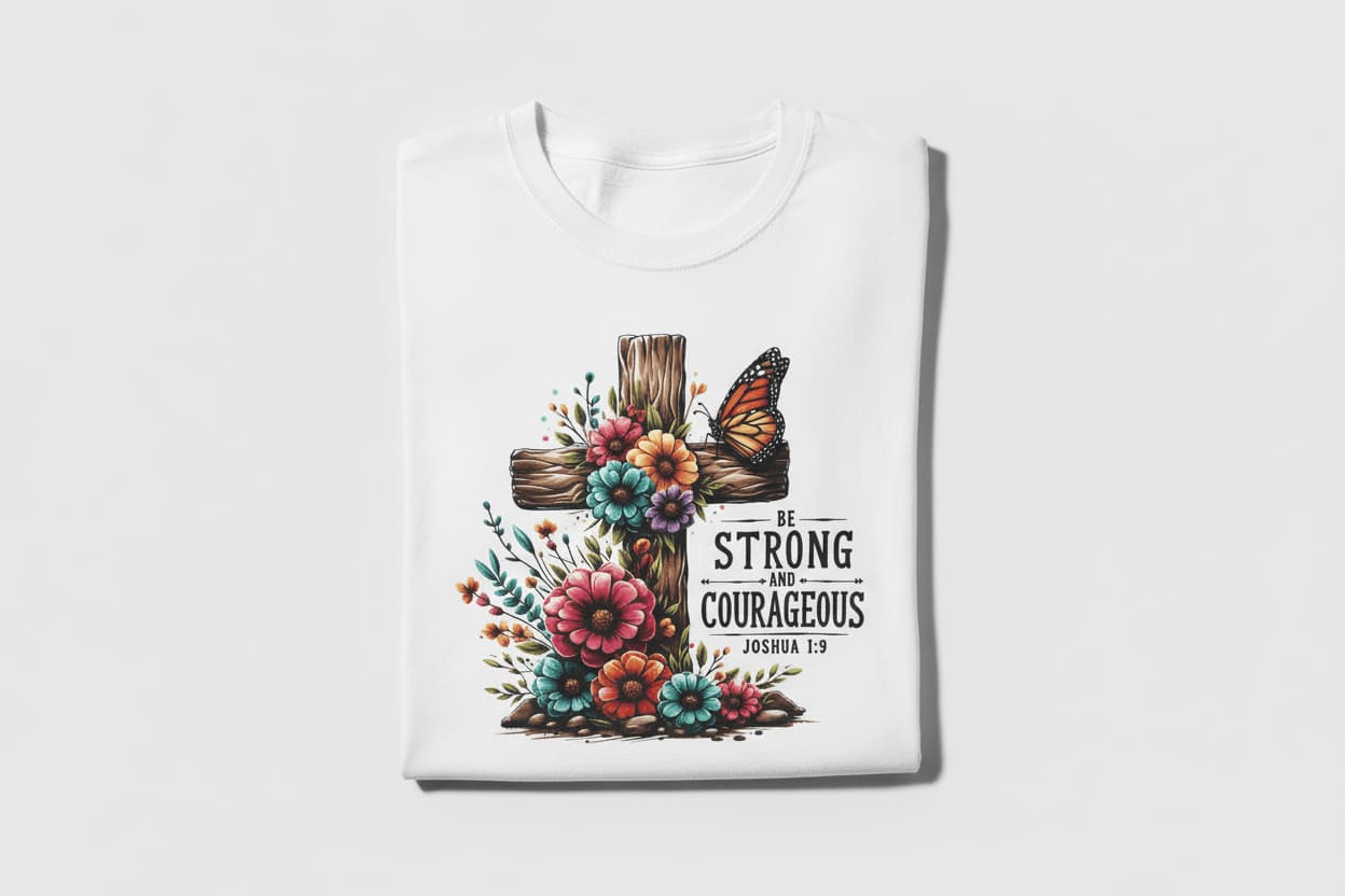 "Be Strong and Courageous Joshua 1:9" Shirt