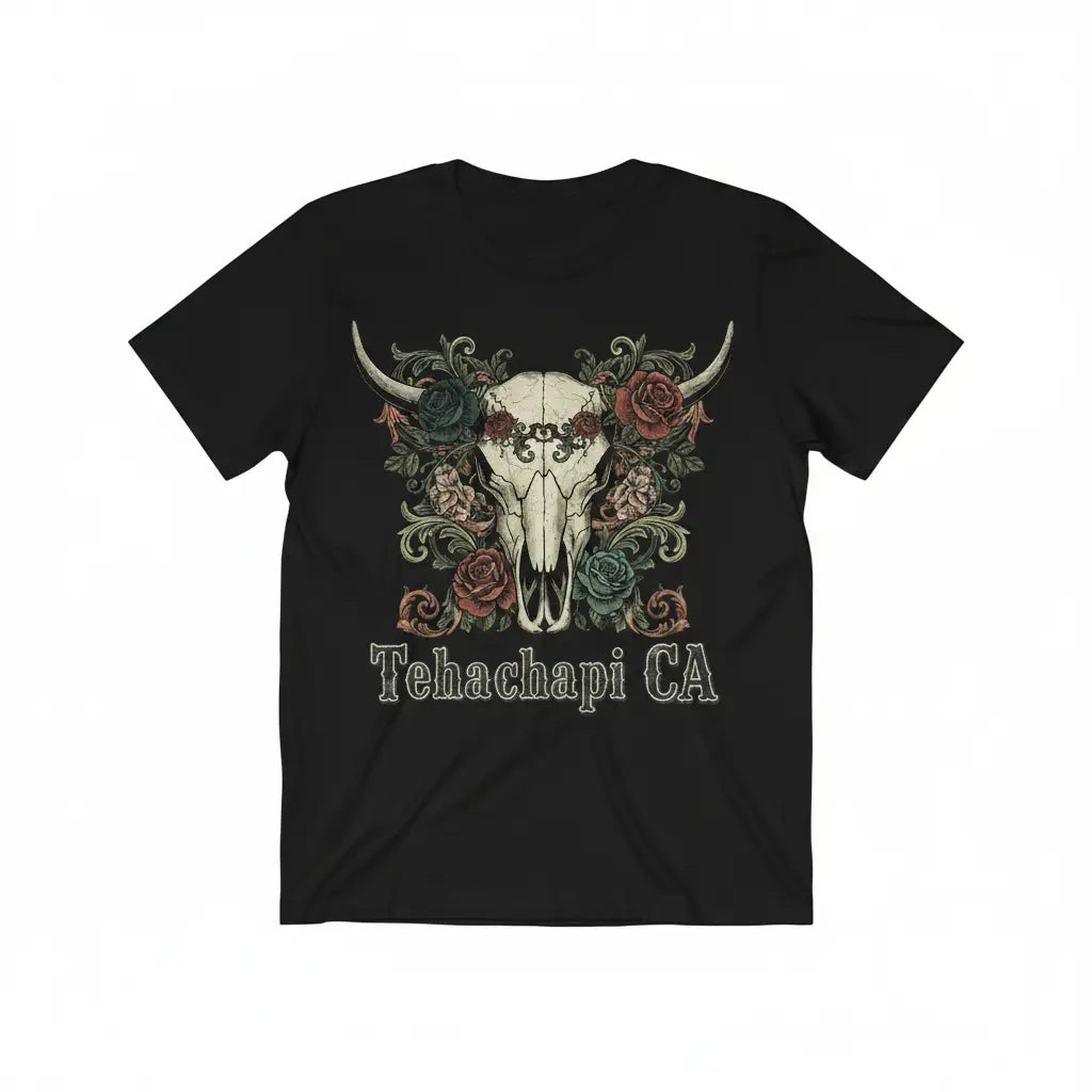 Tehachapi CA Cow Skull Tee