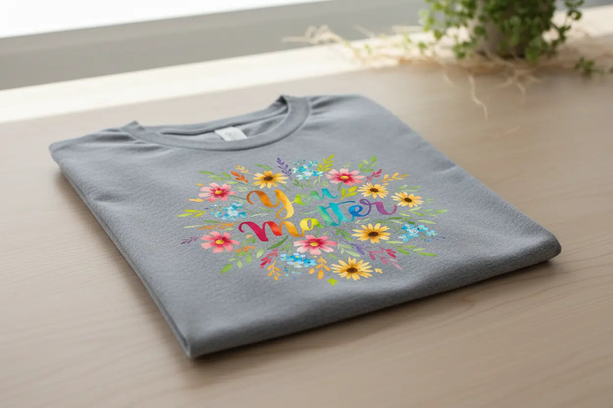 You Matter Floral T-Shirt