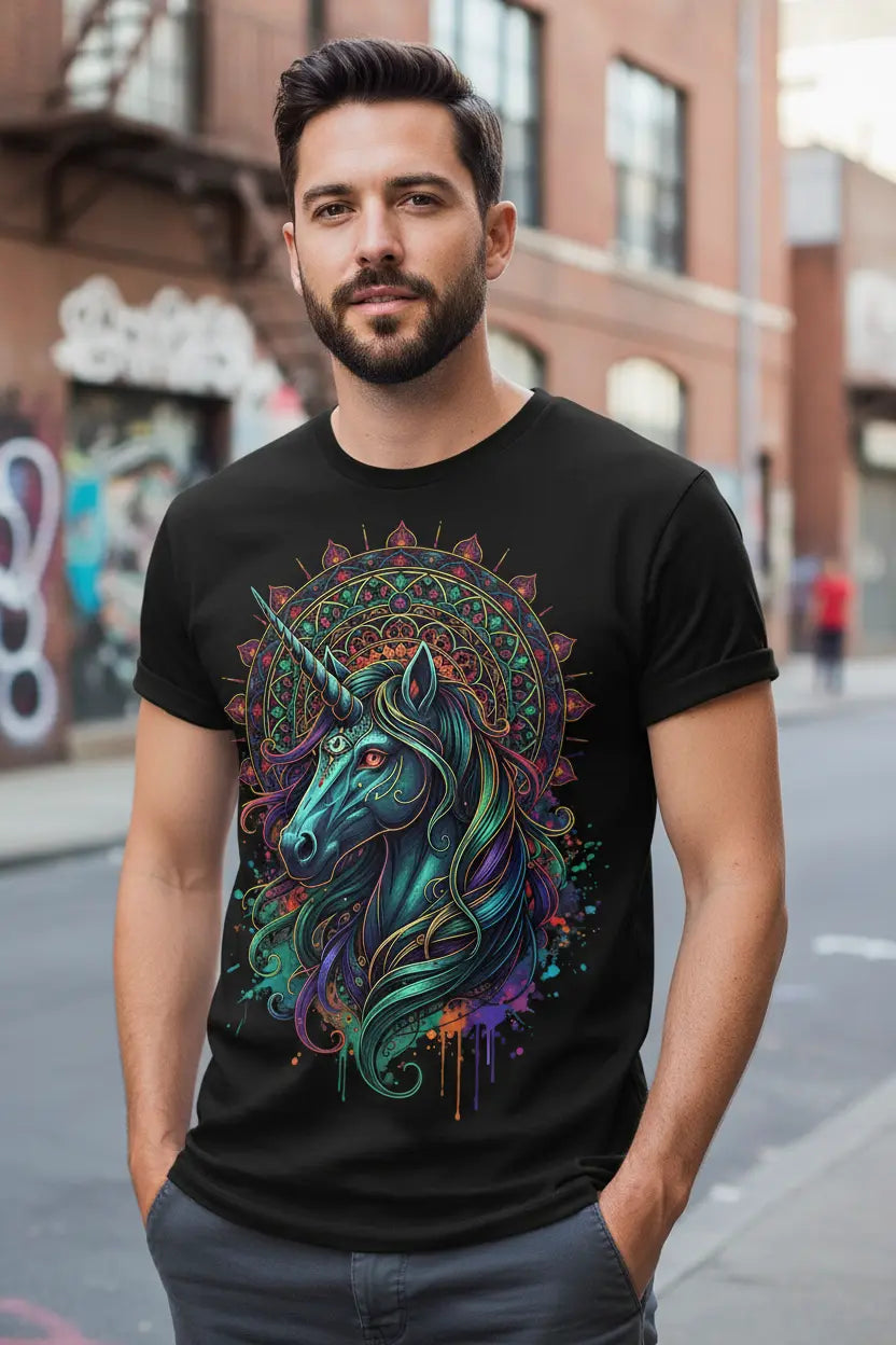 Dark Unicorn Mandala Tee