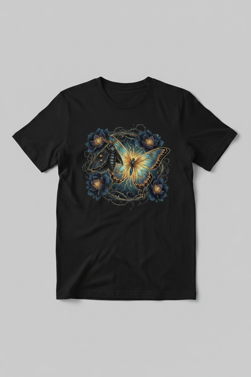 Moth to Butterfly - Black Shirt
