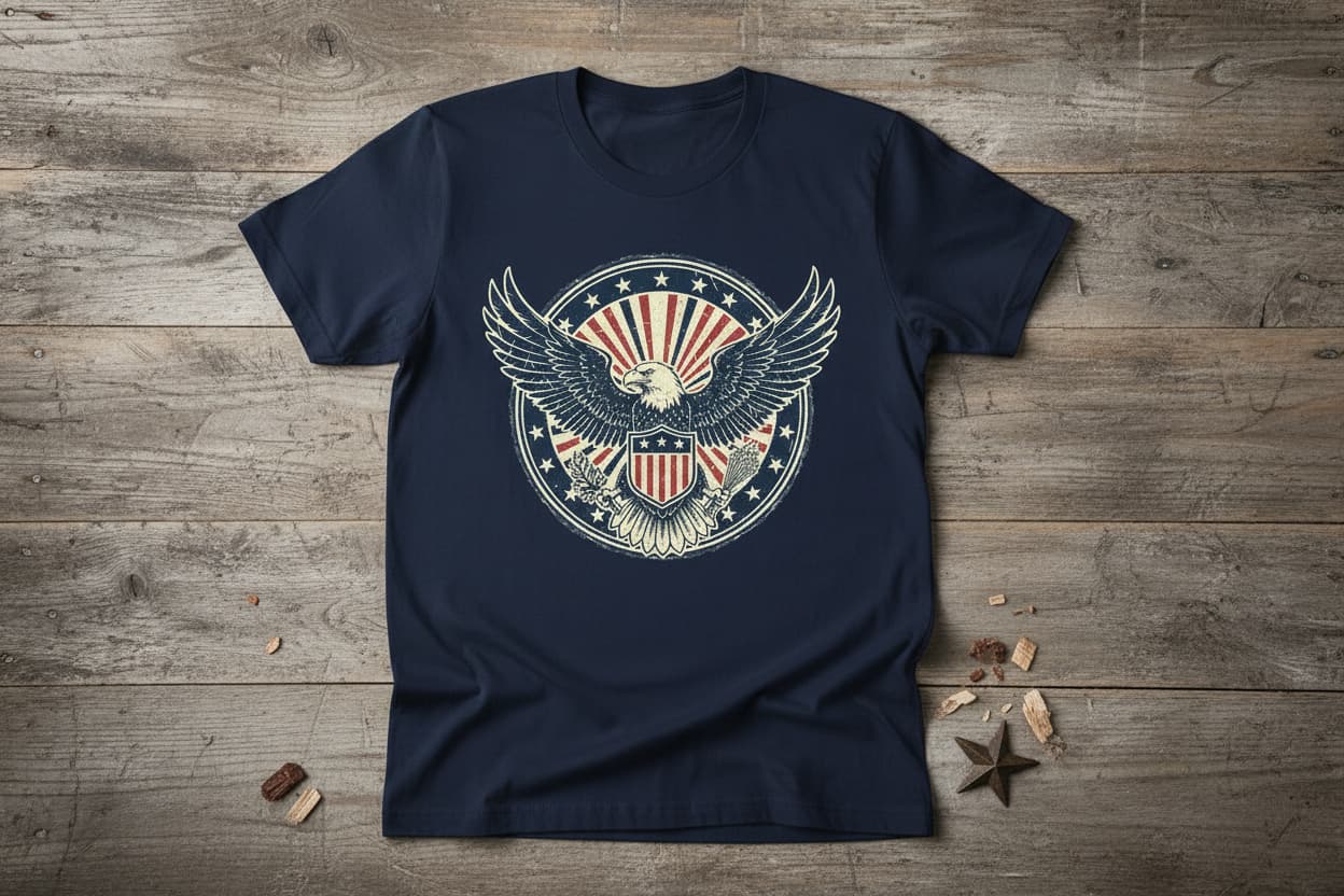 American Eagle Patriotic Tee