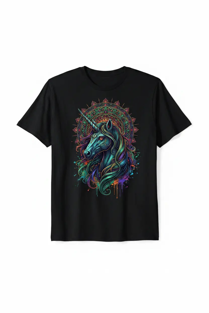 Dark Unicorn Mandala Tee