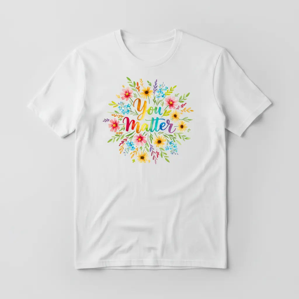 You Matter Floral T-Shirt